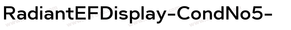 RadiantEFDisplay-CondNo5字体转换