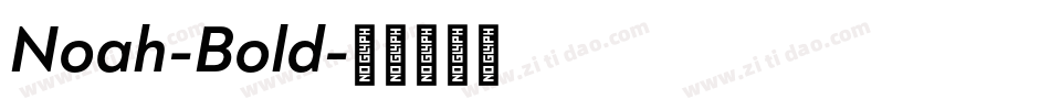 Noah-Bold字体转换