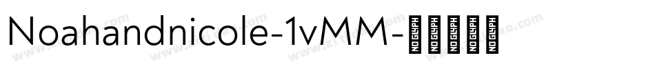 Noahandnicole-1vMM字体转换