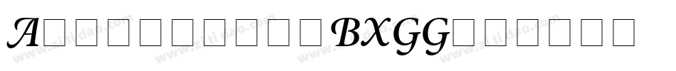 Atlantean-BXGG字体转换