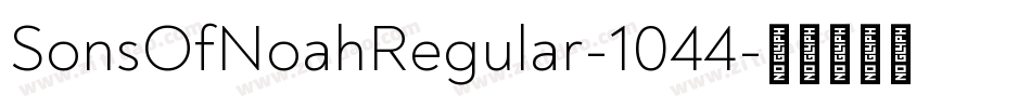 SonsOfNoahRegular-1044字体转换
