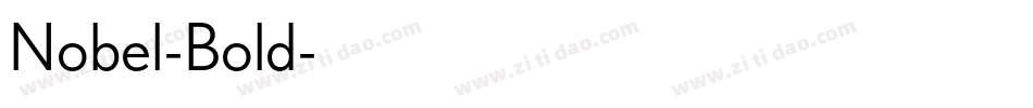 Nobel-Bold字体转换