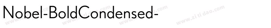 Nobel-BoldCondensed字体转换