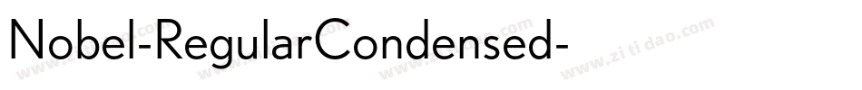 Nobel-RegularCondensed字体转换