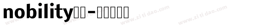 nobility字体字体转换