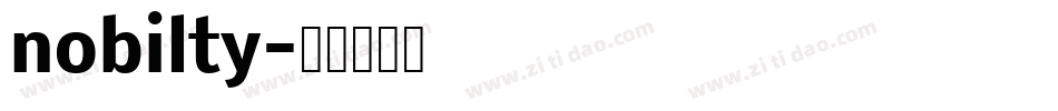 nobilty字体转换