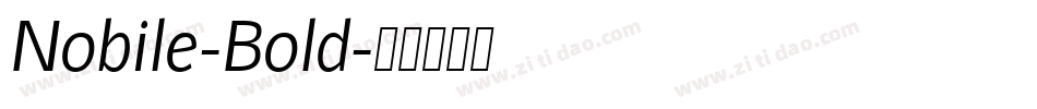 Nobile-Bold字体转换