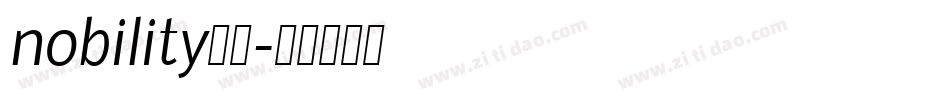 nobility字体字体转换