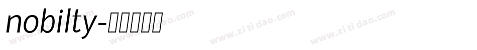 nobilty字体转换
