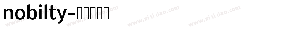 nobilty字体转换