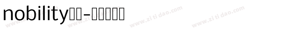 nobility字体字体转换