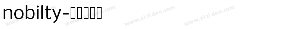 nobilty字体转换