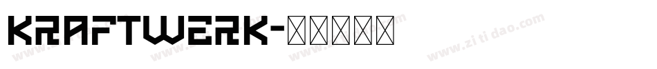 Kraftwerk字体转换