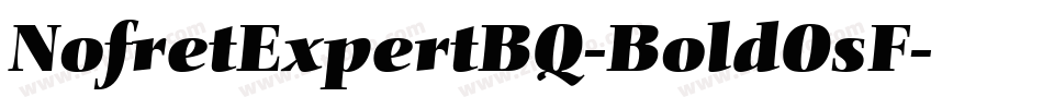 NofretExpertBQ-BoldOsF字体转换