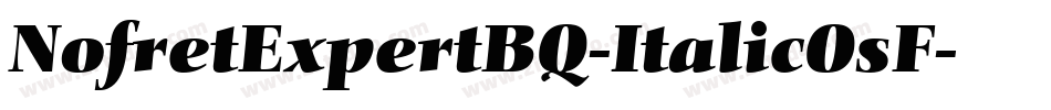 NofretExpertBQ-ItalicOsF字体转换