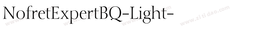 NofretExpertBQ-Light字体转换