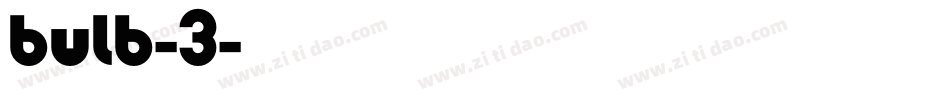 Bulb-3字体转换