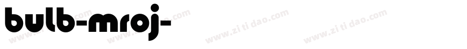 Bulb-mRoj字体转换