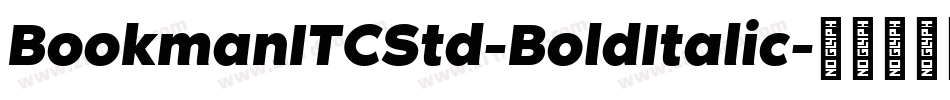 BookmanITCStd-BoldItalic字体转换