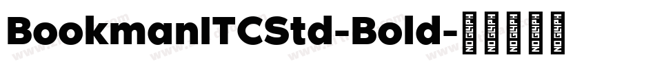 BookmanITCStd-Bold字体转换