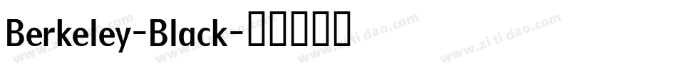 Berkeley-Black字体转换