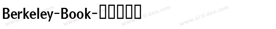 Berkeley-Book字体转换