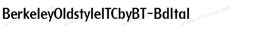 BerkeleyOldstyleITCbyBT-BdItal字体转换