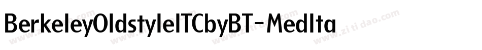 BerkeleyOldstyleITCbyBT-MedItal字体转换