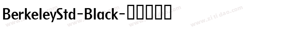 BerkeleyStd-Black字体转换