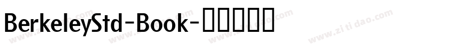 BerkeleyStd-Book字体转换