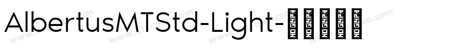 AlbertusMTStd-Light字体转换