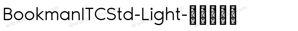 BookmanITCStd-Light字体转换