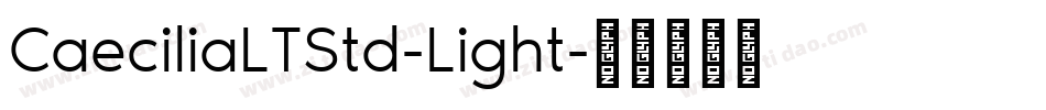 CaeciliaLTStd-Light字体转换