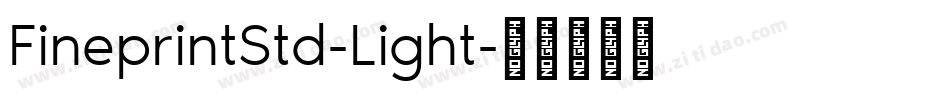 FineprintStd-Light字体转换