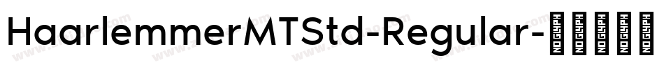 HaarlemmerMTStd-Regular字体转换