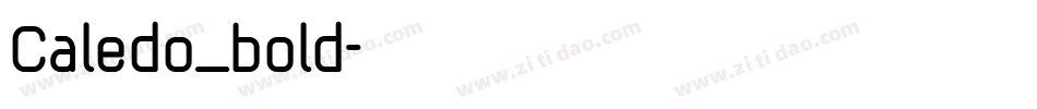 Caledo_bold字体转换