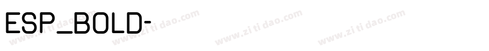 ESP_BOLD字体转换