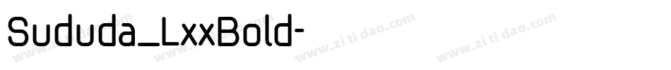 Sududa_LxxBold字体转换