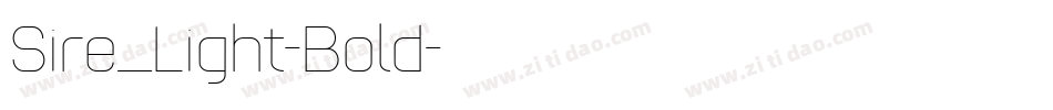 Sire_Light-Bold字体转换