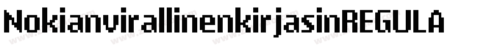 NokianvirallinenkirjasinREGULAR字体转换