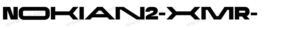 Nokian2-xmR字体转换