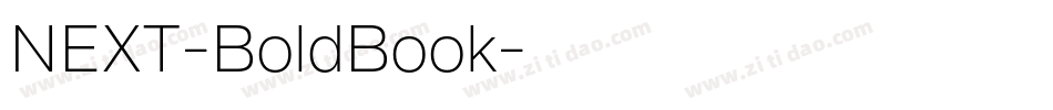 NEXT-BoldBook字体转换