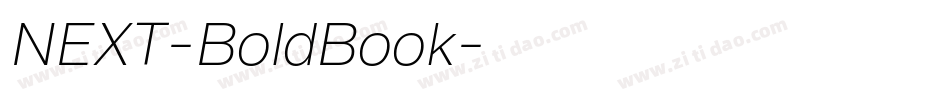NEXT-BoldBook字体转换