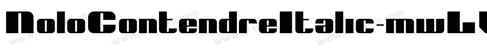 NoloContendreItalic-mwLV字体转换