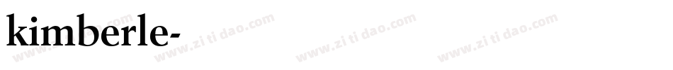 kimberle字体转换