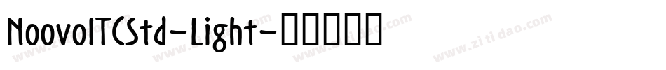NoovoITCStd-Light字体转换