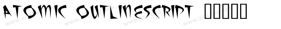 Atomic-OutlineScript字体转换