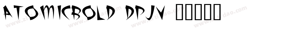 AtomicBold-dPjV字体转换