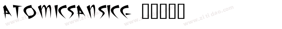 AtomicSansICG字体转换