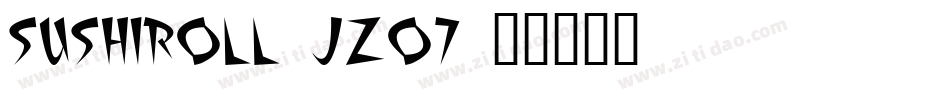 SushiRoll-Jzo7字体转换